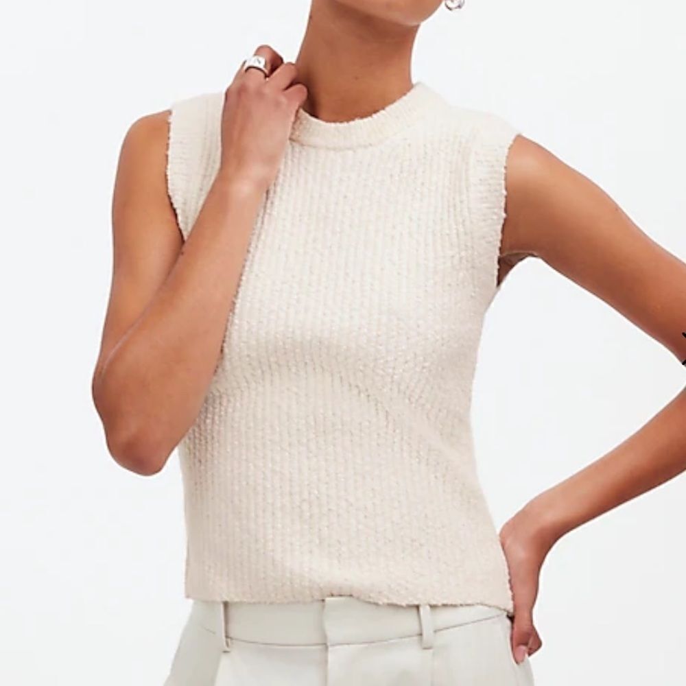 Madewell Bouclé-Knit Sweater Tank